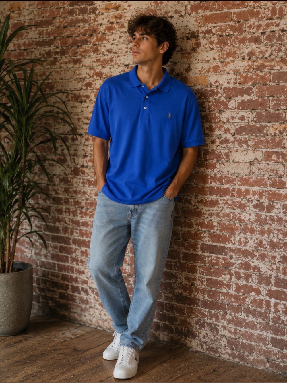 Polo Ralph Lauren Blue Classic Fit Shirt Sleeved Preppy Polo Shirt